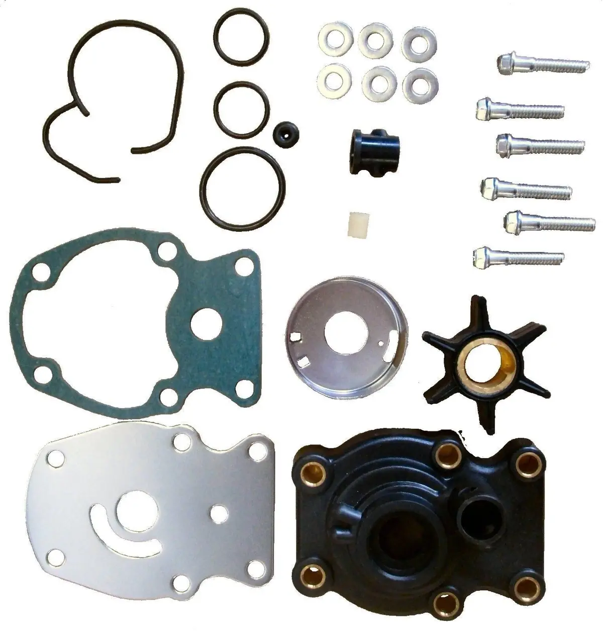 New Johnson Evinrude Water Pump Impeller Repair Kit 393630 Fits Most 20 25 30 35 Hp 1980 And Up 1