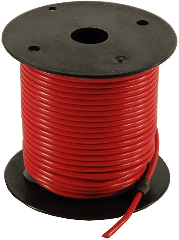 100' Red Primary Wire, 14 Gauge - Rated 80 Degree C | 2408 Deka 1