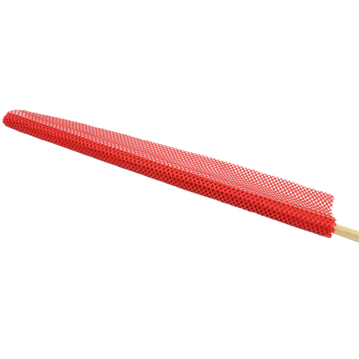 24"X24" Red Mesh Warning Flag With Wooden Dowel | Roadpro 2424S 1