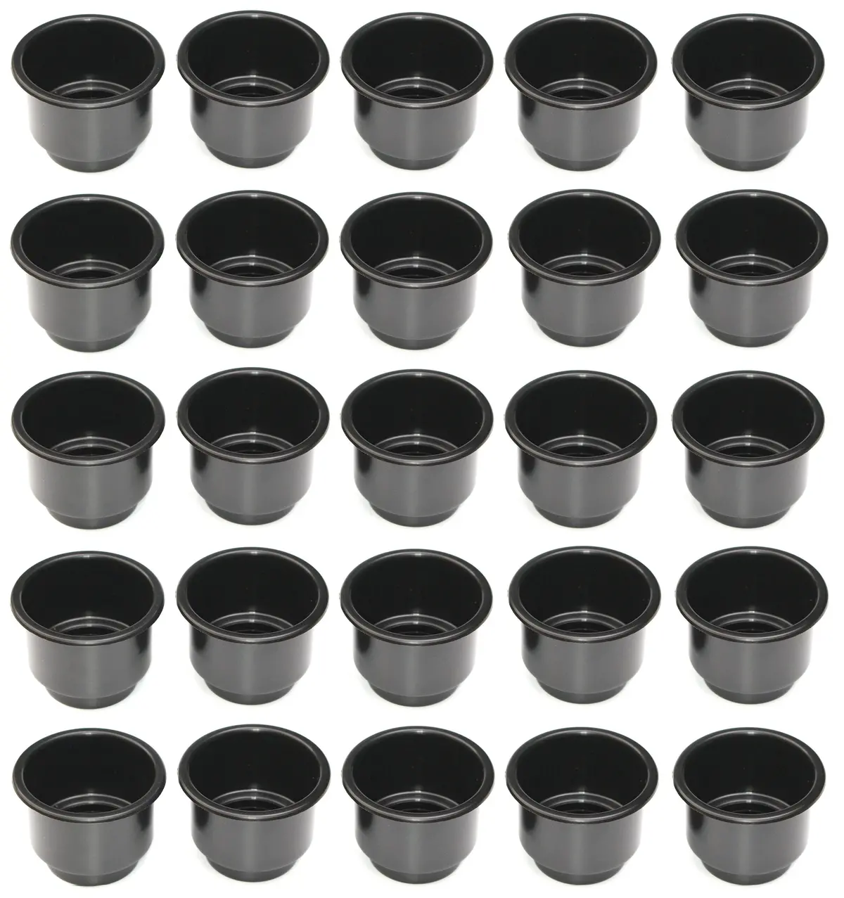 3 5/8 Black Jumbo Cup Boat Rv Car Truck Pool Table Sofa Inserts Large Size 8