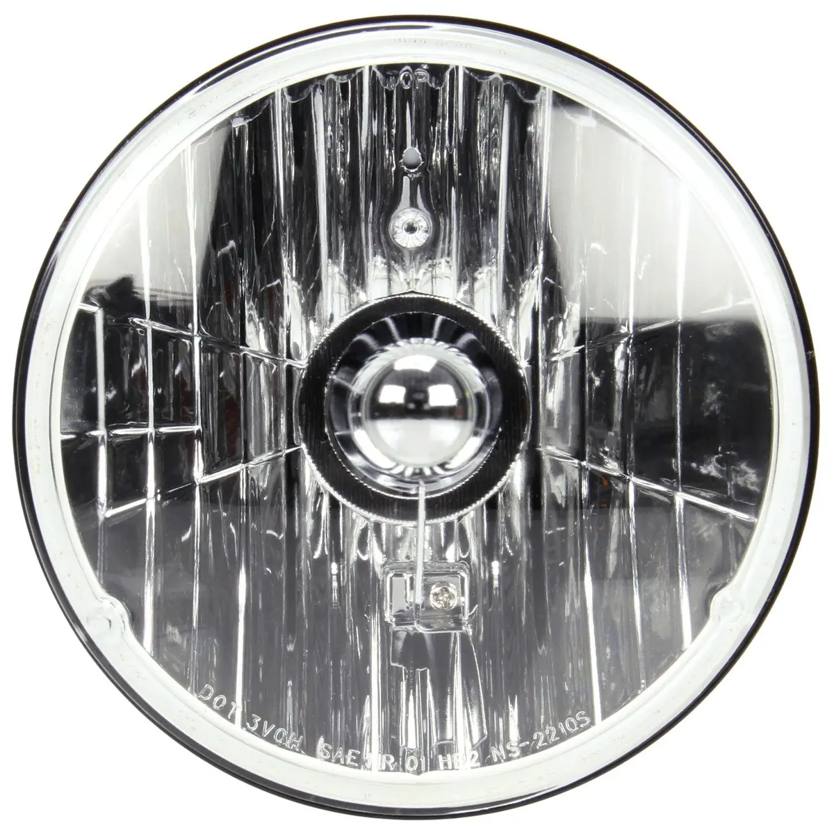 7" Clear Halogen Round High/Low Headlight, H4 Connector | Truck-Lite 27012 1
