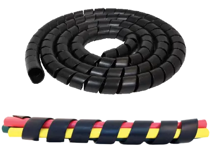 25 Ft Black Spiral Wrap, 1 1/4" Inside Diameter | 820Spr-Q Tectran 1