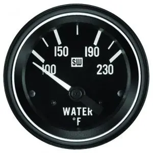 Heavy Duty Water Temperature Gauge, 100-230 °F | 284Af Stewart Warner 1