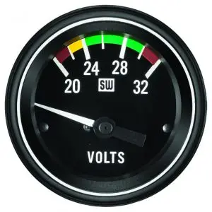 Heavy Duty Voltmeter Gauge, 20-32 Vdc | 284Aj Stewart Warner 1