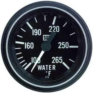 Heavy Duty Water Temperature Gauge, 100-265 °F | 284B144 Stewart Warner 1
