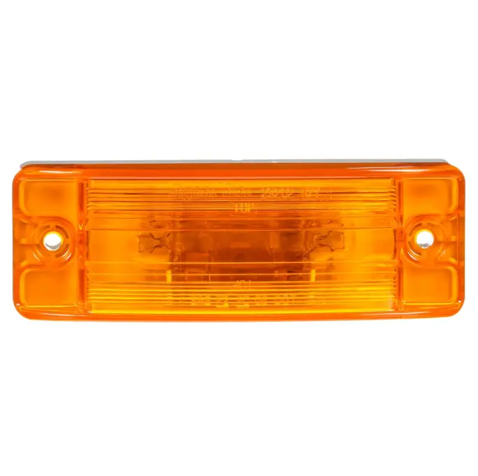 21 Series Incandescent Yellow 2"X6" Rectangular Marker Clearance Light, 2 Screw Mount | Truck-Lite 29202Y3 1