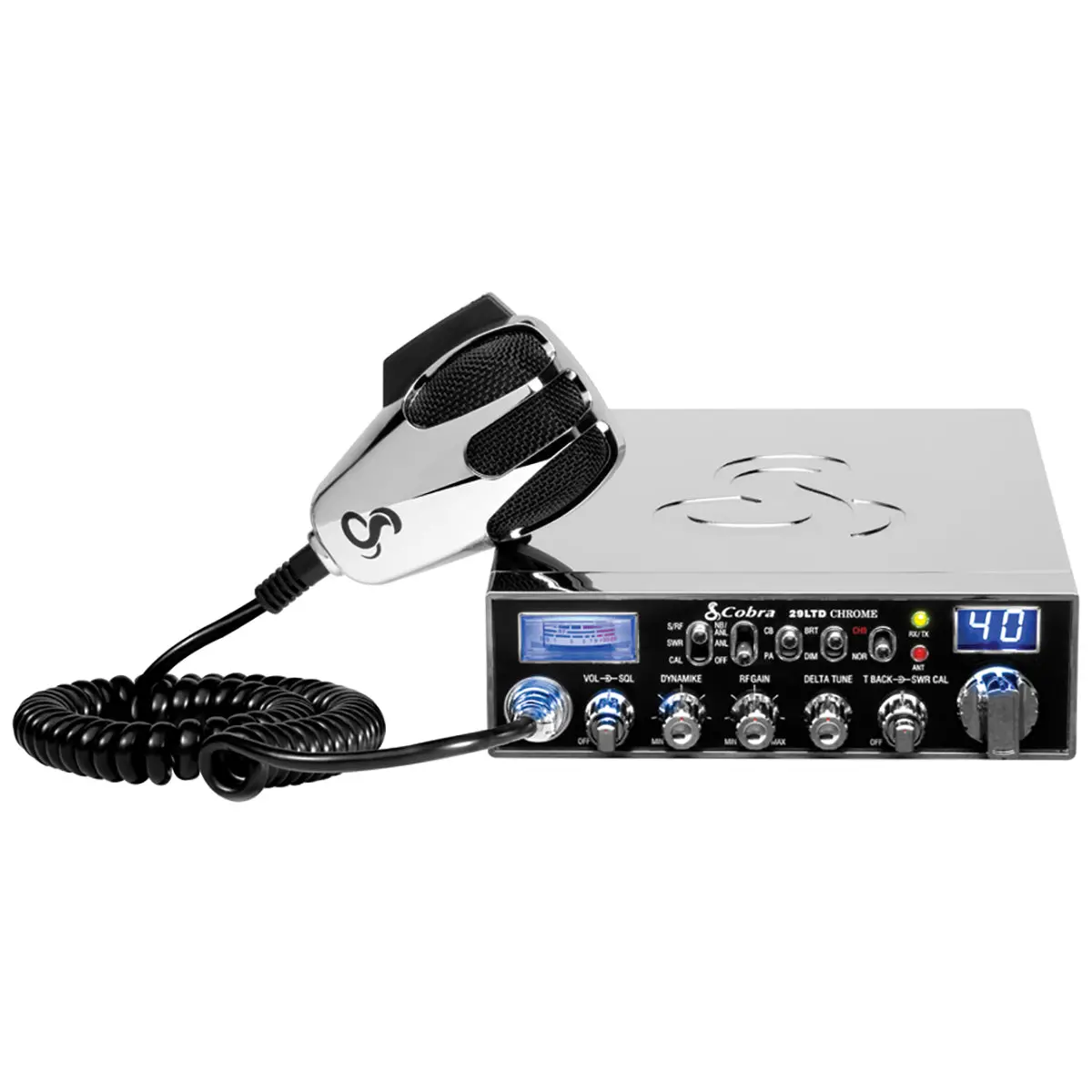 29Ltd Classic 40 Channel Mobile Cb Radio With Special Edition Chrome Finish | Cobra 29Ltdchr 1