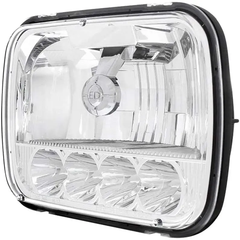 5 High Power Led 5" X 7" Crystal Headlight - High & Low Beam | United Pacific 31297 1