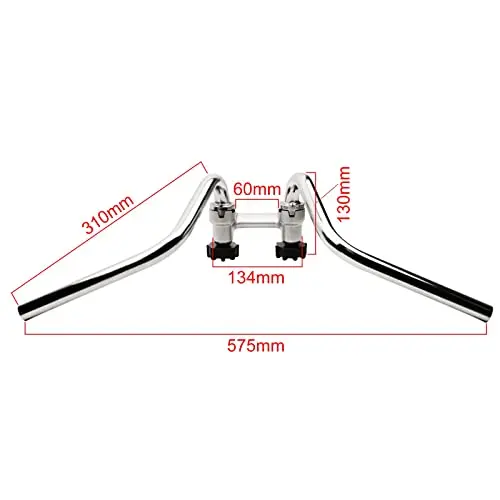 Flypig New Motorcycle Handlebar Splitter Handle Bar Fit For Honda Z50 Z50 Style Z50j Monkey Replica Dax/Ct70 Z50r G50f Golf50 Monkey Bike Parts With Knob 2