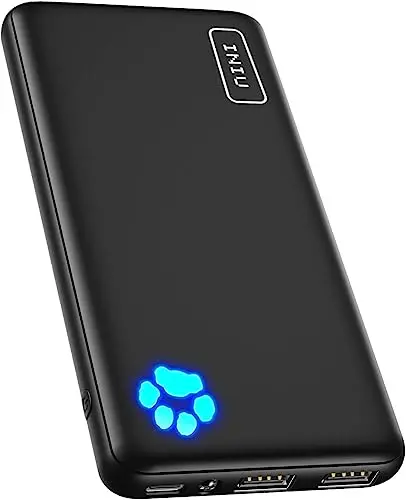 Iniu Portable Charger, Slimmest 10000Mah 5V/3A Power Bank, Usb C In&Out High-Speed Charging Battery Pack, External Phone Powerbank Compatible With Iphone 15 14 13 12 X Samsung S22 S21 Google Ipad Etc 1