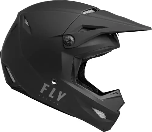 Fly Racing 2023 Adult Kinetic Solid Helmet (Matte Black, Large) 2