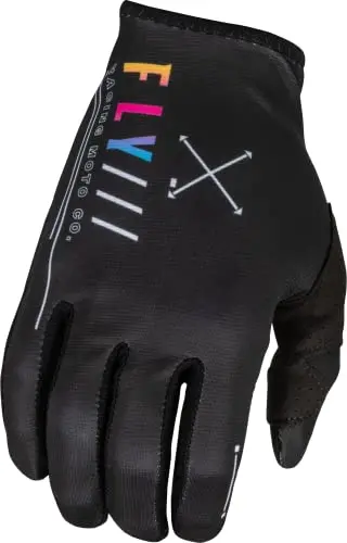 Fly Racing 2023 Adult Lite Gloves (Black/Sunset, Medium) 1