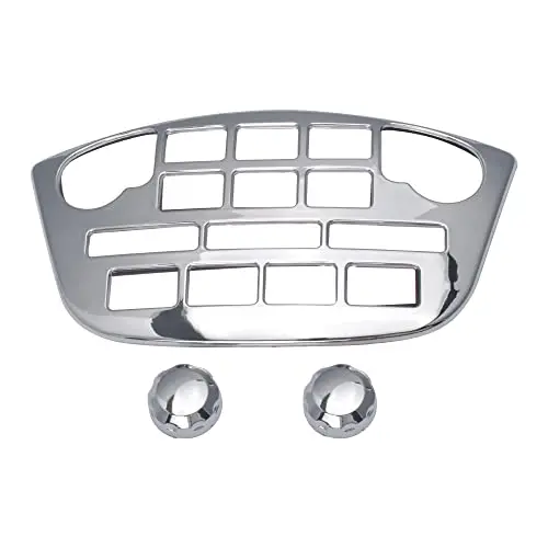 For Honda Goldwing Gl1800 2001 2002 2003 2004 2005 2006 2007 2008 2009 2010 Goldwing 1800 Gl 1800 Gold Wing Motorcycle Radio Accent Panel And Knob Sets Chrome 1