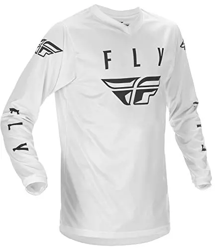 Fly Racing Universal Jersey (White/Black, Large) 1