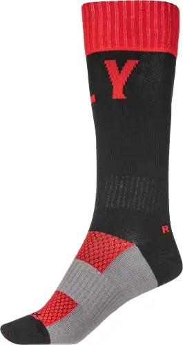 Fly Racing 2022 Mx Pro Riding Socks (Red/Black, Lg/Xl) 2