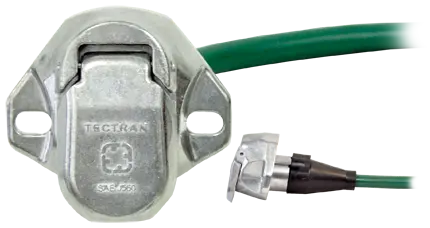 7-Way Sae Socket With Split Pin And 16" Leads | Tectran 7911216 1