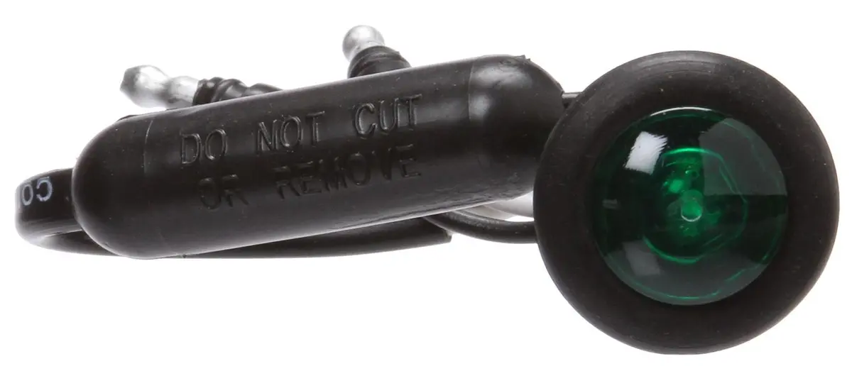 33 Series .75" Round Auxiliary Light W/ Black Grommet Mount | Truck-Lite 33065G 1