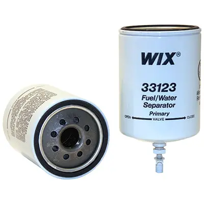 Enhanced Cellulose Spin-On Fuel/Water Separator Filter, 6.629" | 33123 Wix 1