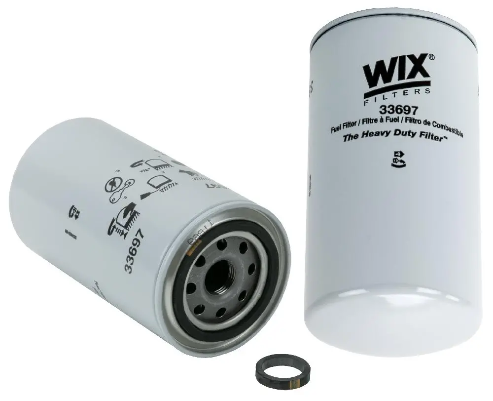 Enhanced Cellulose Spin-On Full Flow Fuel Filter, 6.92" | 33697 Wix 1