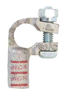 Positive Orange Crimpable Top Post Battery Terminal | Tectran 5016-2/0P 1