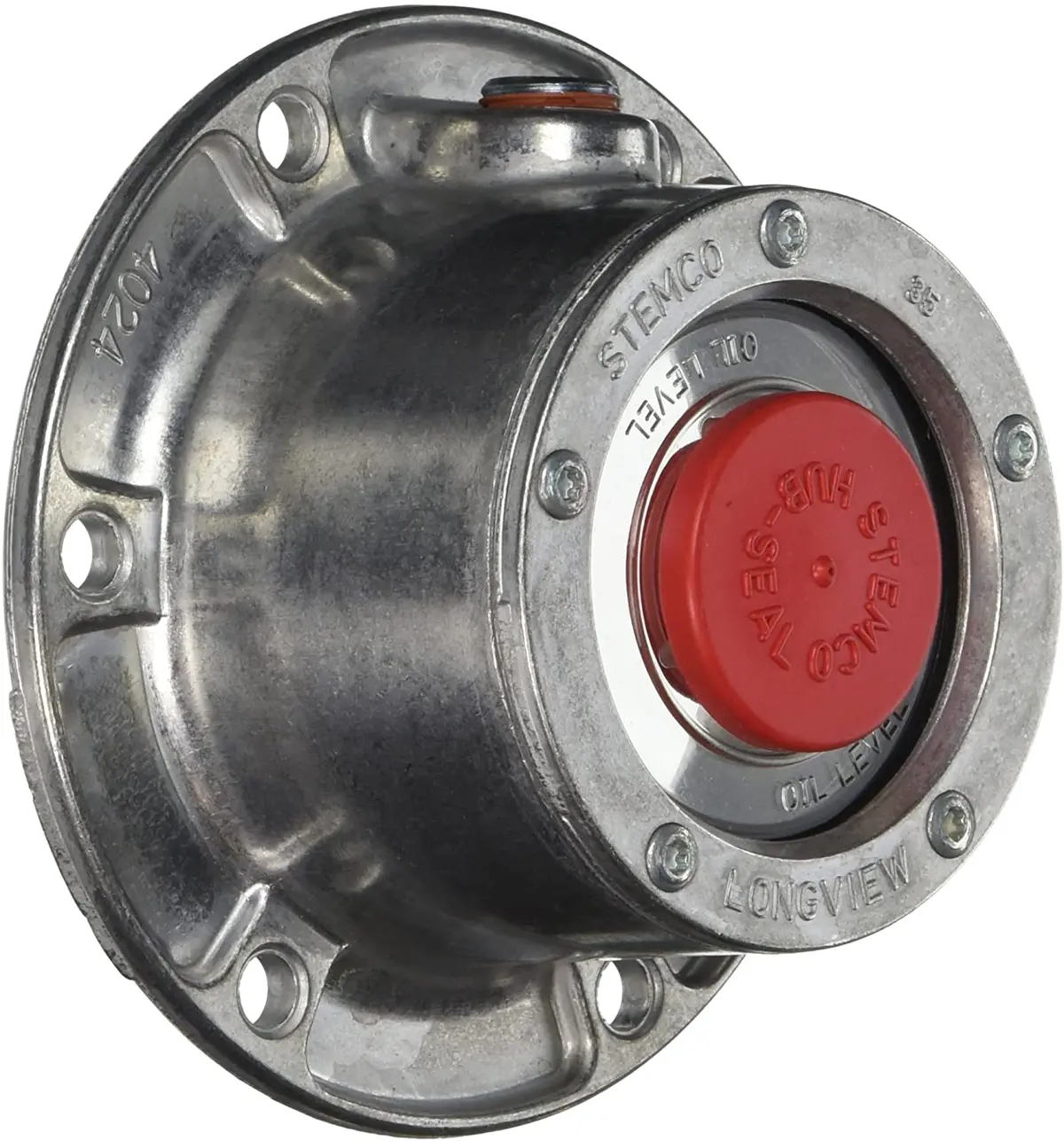 4.5" Axle Hub Cap W/ Pipe Plug, 6 Bolt | 343-4024 Stemco 1
