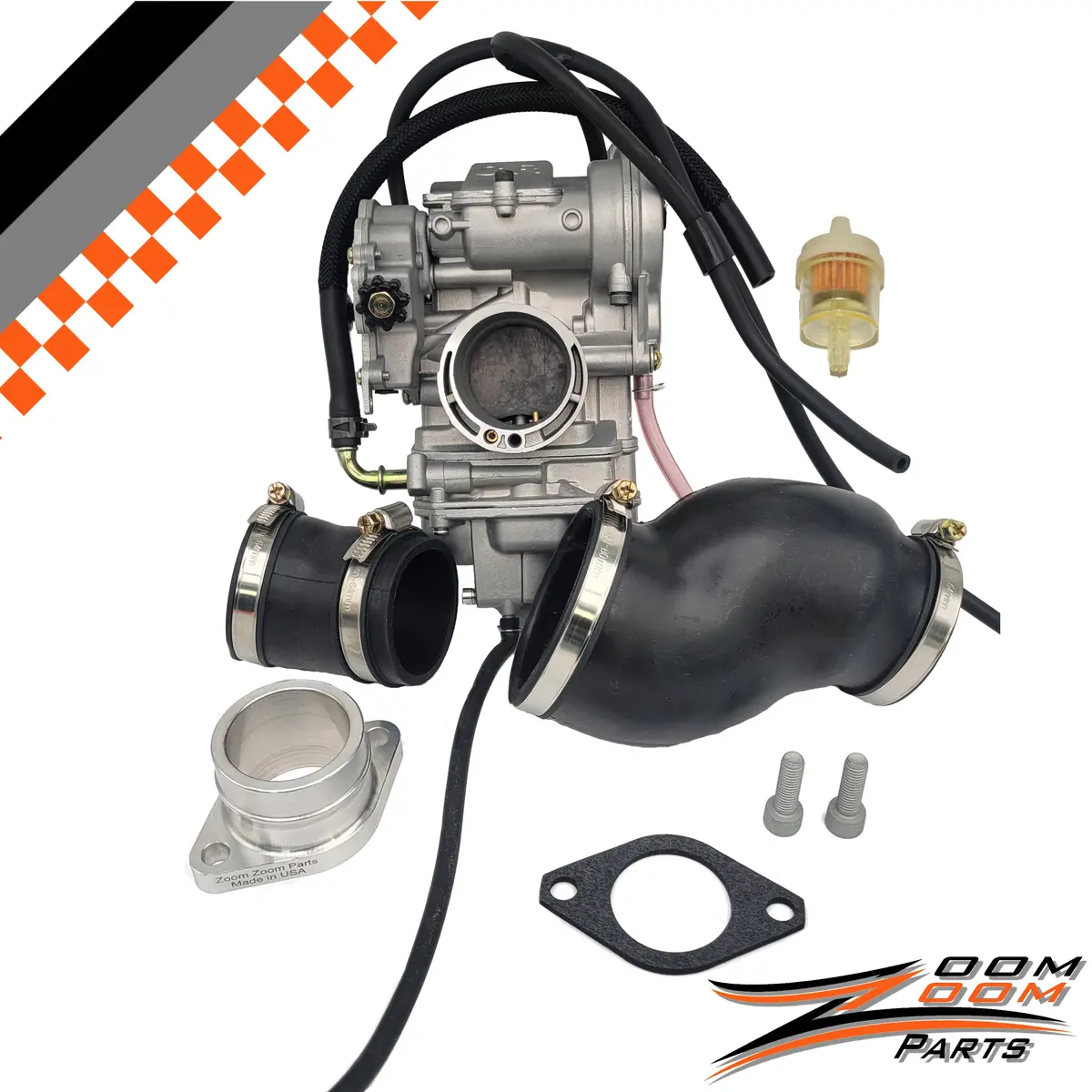Fcr Carburetor And Intake Conversion Kit For 1987-2004 Yamaha Warrior Yfm 350 Atv. 1