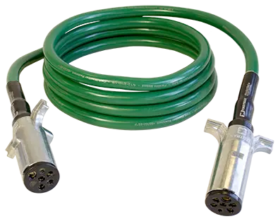 15Ft Green 7-Way Abs Duty Straight Articflex Cable | 7Aab152mg Tectran 1