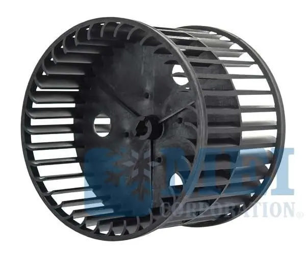 3-3/8" Plastic Blower Wheel For Kenworth Trucks, Hub Insert 1 11/16" | Mei/Air Source3772 1