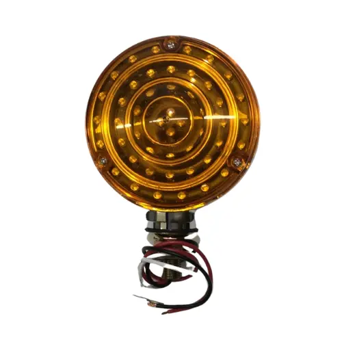88 Led Single Stud Double Face Turn Signal Light - Amber & Red Led/Amber & Red Lens | United Pacific 38113 1