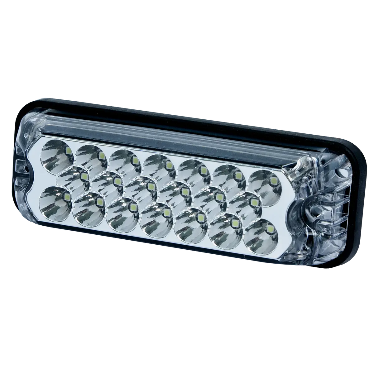 6.1" Amber Surface Mount 20-Led Strobe Light | Ecco 3811A 1
