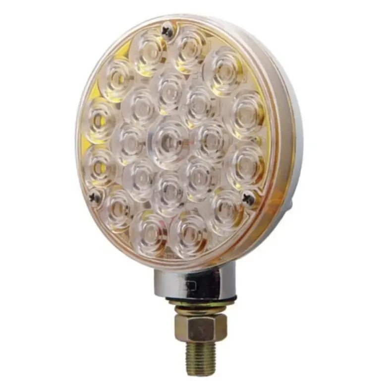21 Led Single Face Turn Signal Light - Amber Led/Clear Lens | United Pacific 38124 1