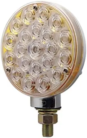 21 Led Single Face Turn Signal Light - Red Led/Clear Lens | 38125 United Pacific 1