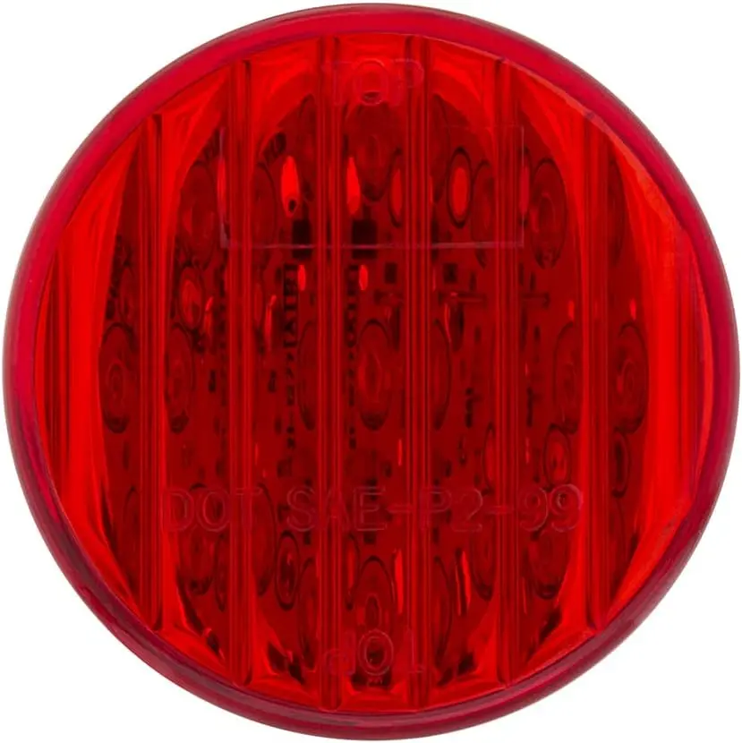 9 Led 2" Round Light (Clearance/Marker) - Red Led/Red Lens | 38171 United Pacific 1