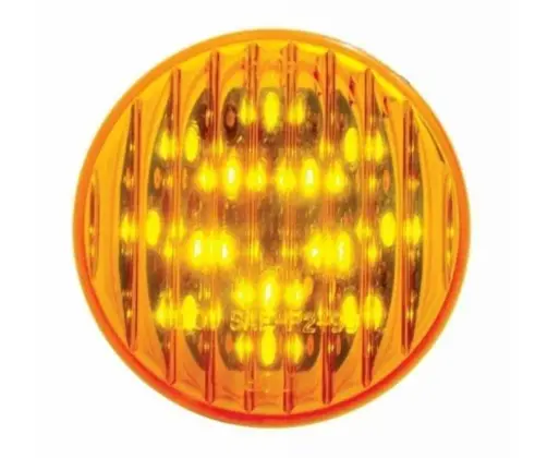 13 Led 2-1/2" Round Light (Clearance/Marker) - Amber Led/Amber Lens | United Pacific 38176 1