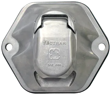 7-Way Bull Nose Solid Pin Circuit Breaker Socket | 670-7200A Tectran 1