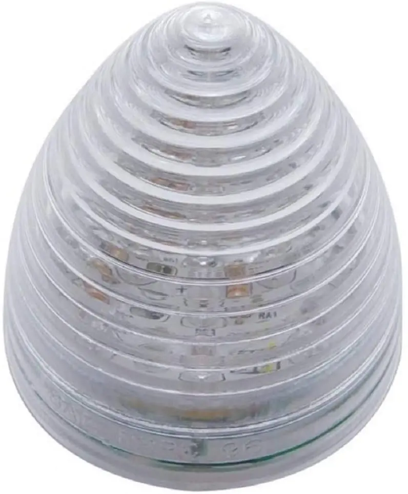 13 Led 2-1/2" Round Beehive Light (Clearance/Marker) - Amber Led/Clear Lens | United Pacific 38368 1