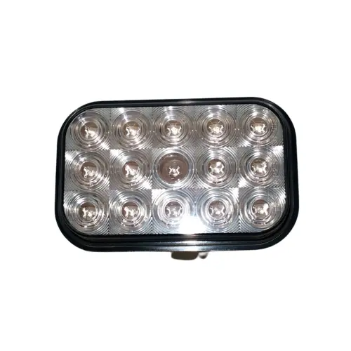 15 Led Rectangular Turn Signal Light - Amber Led/Clear Lens | United Pacific 38748 1