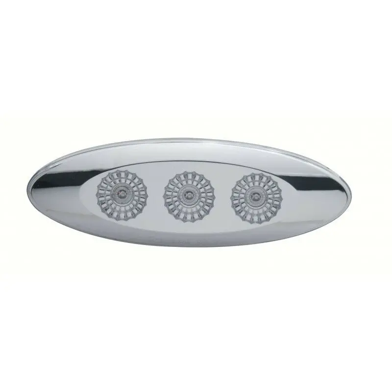 3 Led Slim Profile Reflector Light (Clearance/Marker) - Amber Led/Clear Lens | United Pacific 39723 1