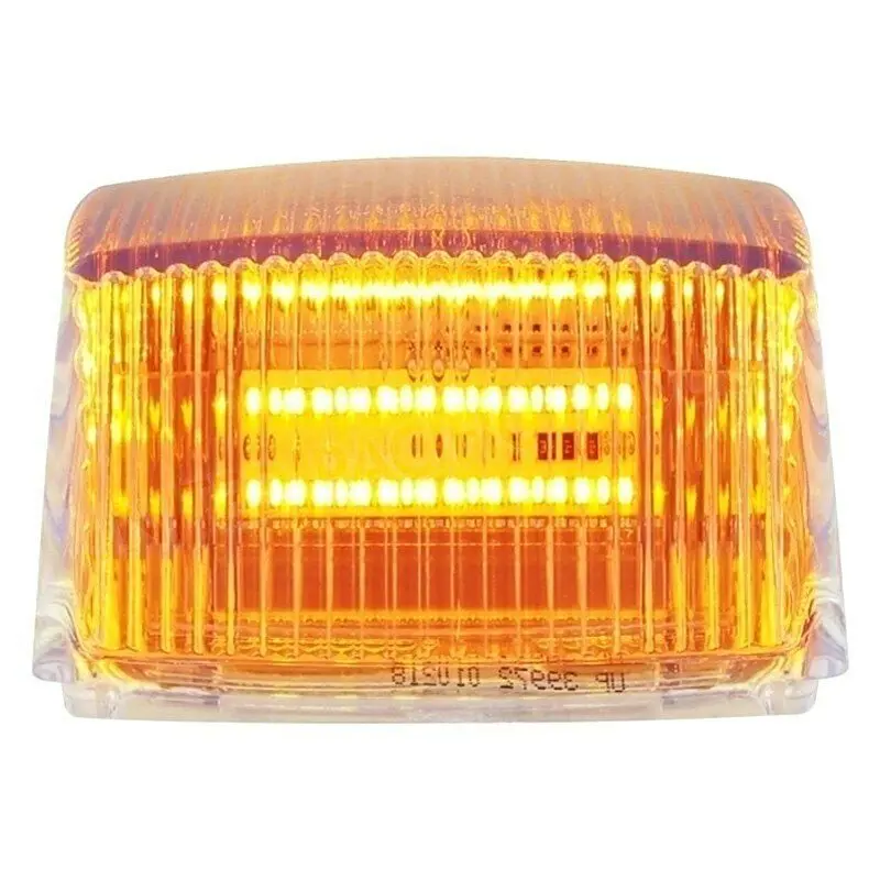 36 Led Square Cab Light - Amber Led/Clear Lens | United Pacific 39972 1