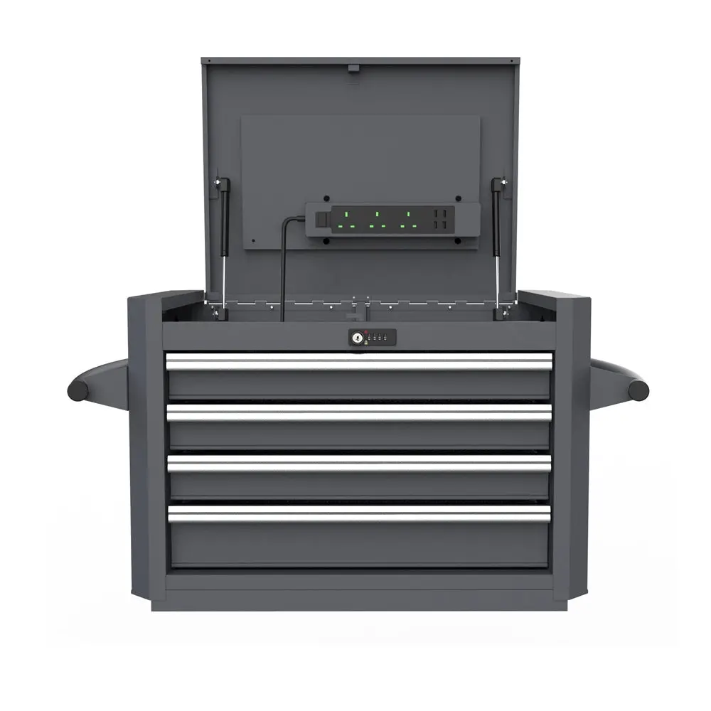 4-Drawer Digit Lock Top Chest With Power Plug 1