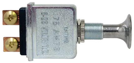 2 Position Chrome Off-On Push-Pull Switch | Tectran 19-1000 1