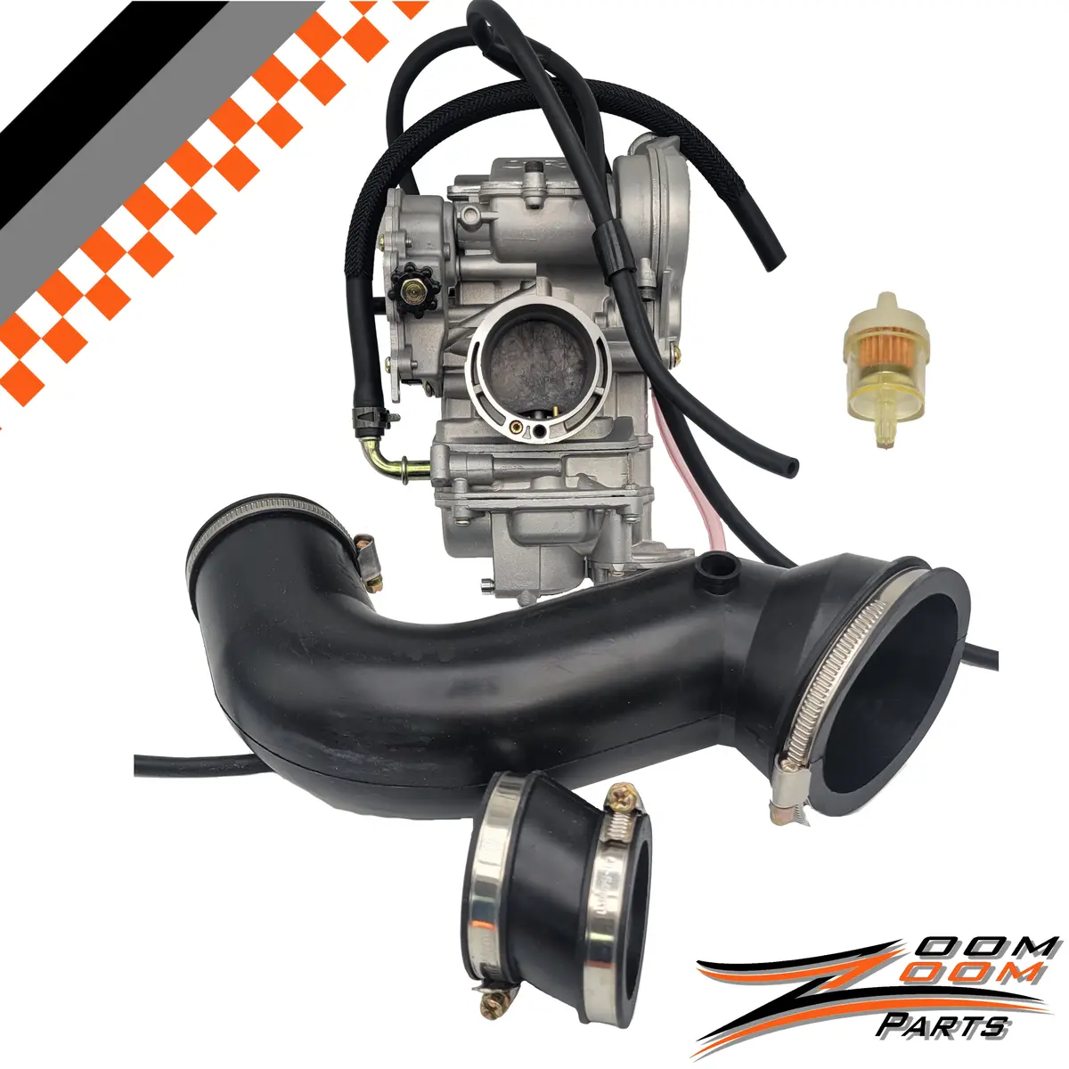 Fcr Carburetor And Intake Conversion Kit For 2003-2007 Suzuki  Ltz 400 / 2004-2007 Arctic Cat Dvx 400 / 2003-2006 Kawasaki Kfx 400 Free Fedex 2 Day Shipping 1