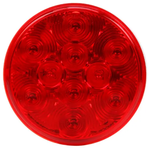 Signal-Stat 10-Led Red Round Stop/Turn/Tail Light, Pl-3 Connection And Grommet Mount | Truck-Lite 4058-3 1