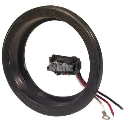 Black 4" Round Grommet With Open Back For 40 Series | Truck-Lite 40700-3 1