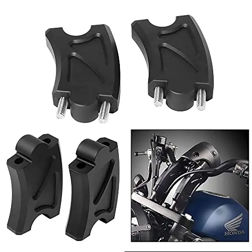 By Unbranded Diteng Motorcycle Handlebar Riser Handlebar Mounting Clip Extension Adapter 300 For Honda Rebel Cmx 500 Cmx 2017 2018 2019 2020 2021. 1