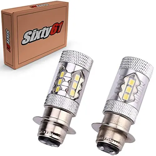 Sixty61 Led Headlight Bulb For Yamaha Warrior Yfm 350 1987-2004 Hid 35W White, Yfm350 1