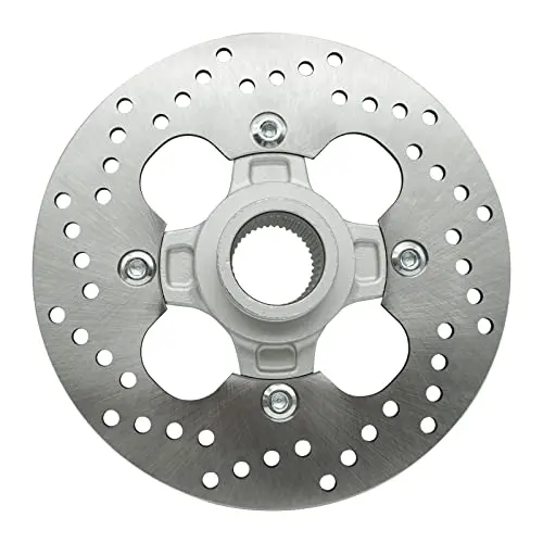 Rear Brake Rotor Disc With Flange Hub Assy For Honda Trx400 Sportrax Trx400ex 99-08 Trx400x 09-14, 43120-Hn1-A20 43251-Hn1-003 1