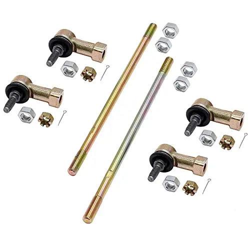 2 Tie Rods And 4 Tie Rod Ends Kit Compatible With 1999-2008 Honda Sportrax 400 | 2009 2012-2014 Honda Trx400x Tie Rod Ball Joint 1