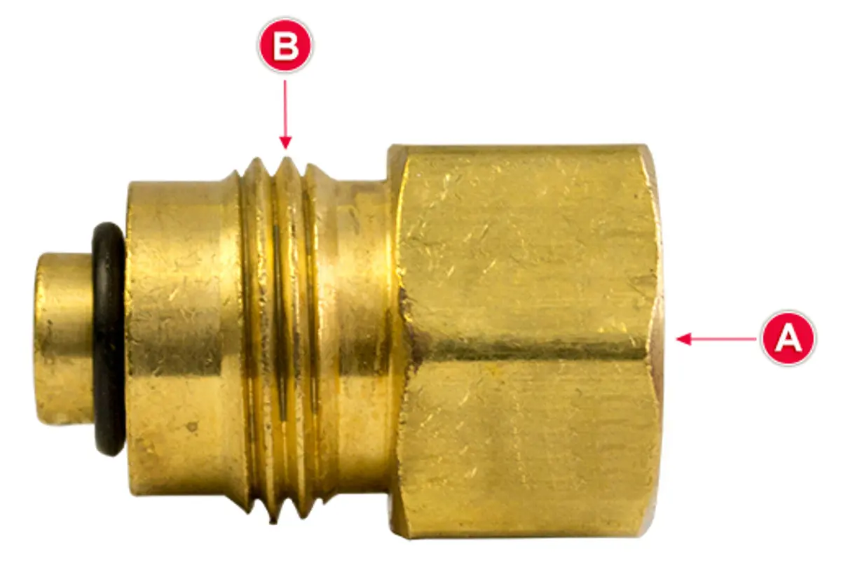 Metric Power Steering Adapter (Pack Of 5) | 41445Whd Tectran 1
