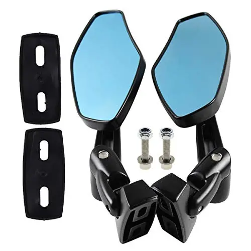 Autokay Motorcycle Mirrors Racing Rearview Mirrors Cnc Aluminum Anti-Glare Side Mirror Fits For Honda Cbr 600 F3 F4i Kawasaki Ninja Zx 6 7 9 12 Yamaha Fzr Yzf R1 R6 S Suzuki Gsxr 1
